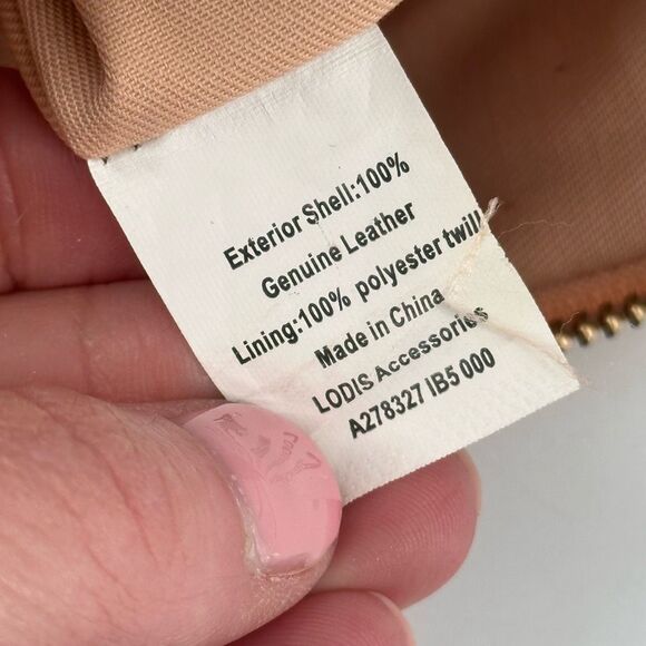 Lodis Rose Gold‎ Metallic Leather Clutch Wristlet Cosmetic Makeup Bag Toiletries - Picture 7 of 15